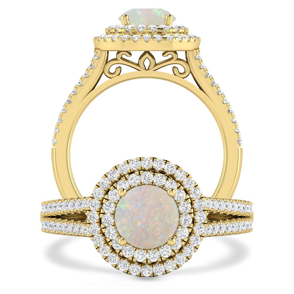 Yellow Gold - Opal