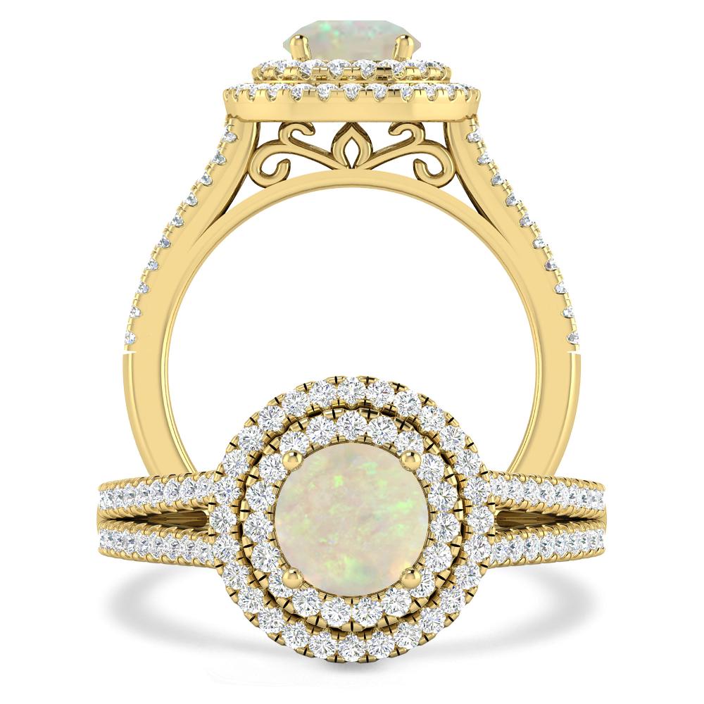 Yellow Gold - Opal