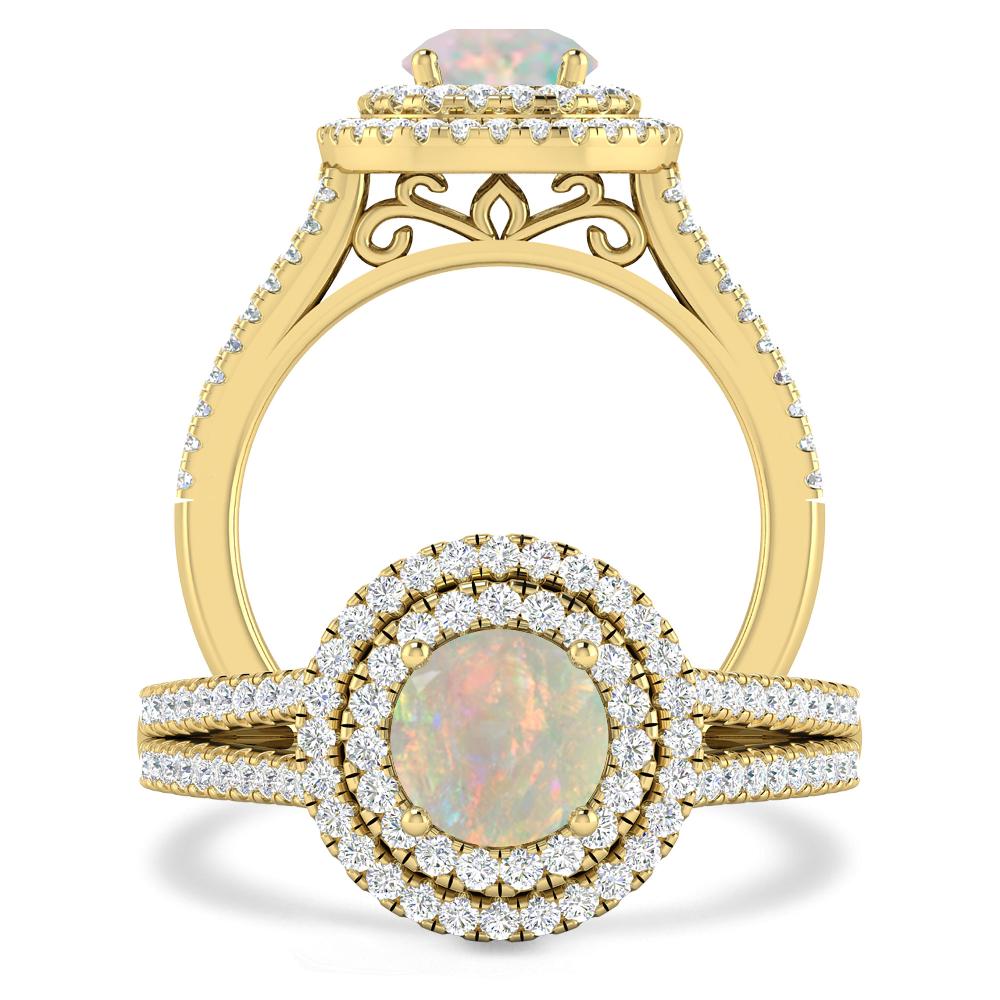 Yellow Gold - Opal