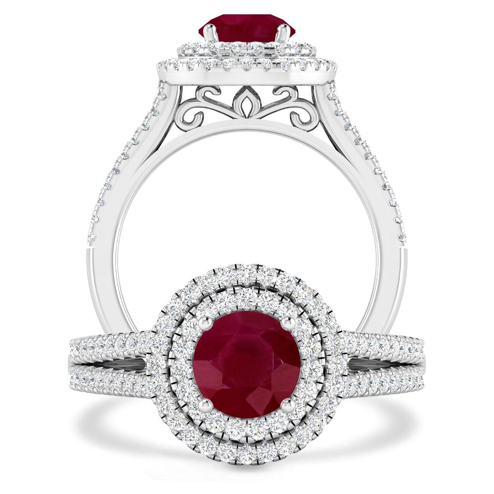 White Gold - Ruby