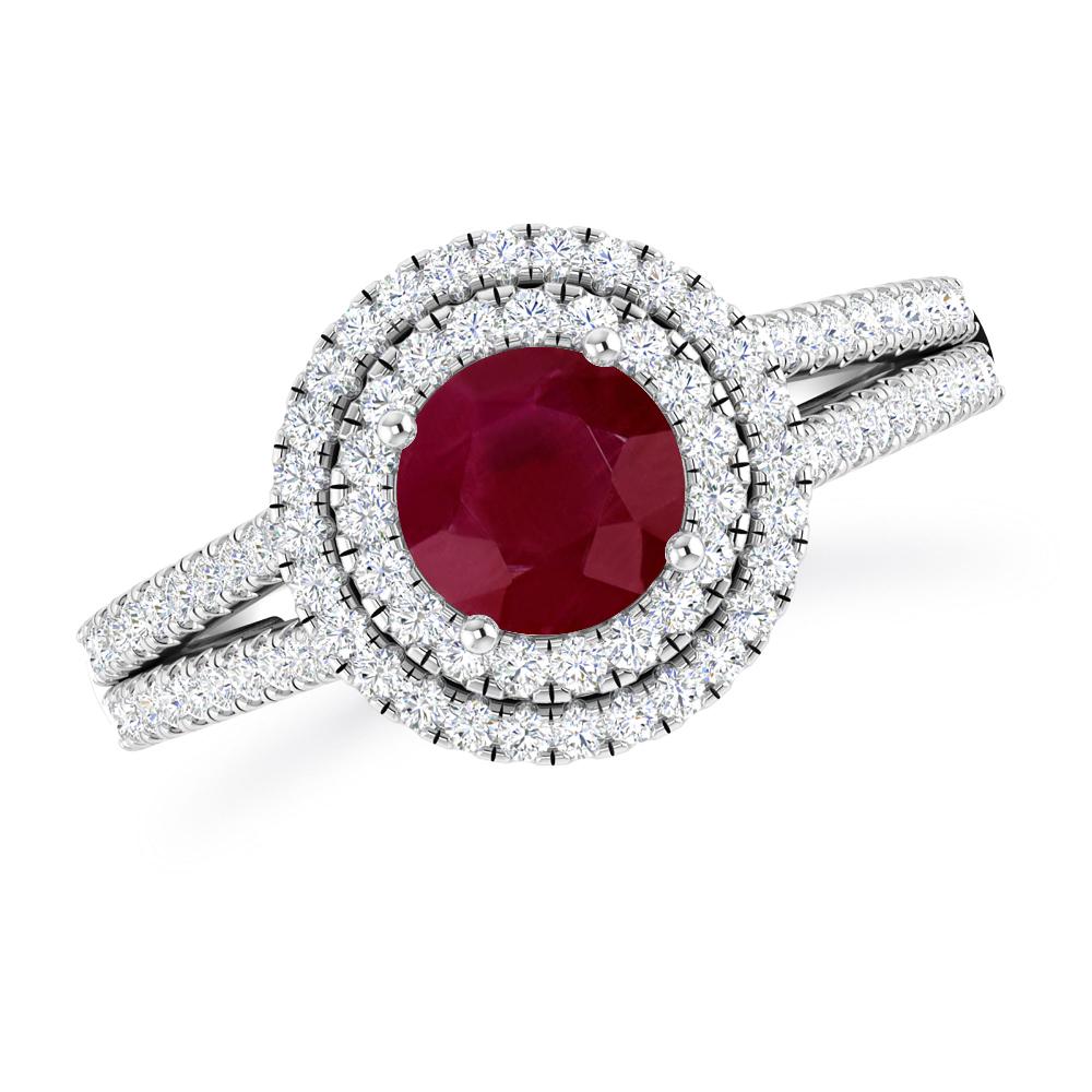 White Gold - Ruby