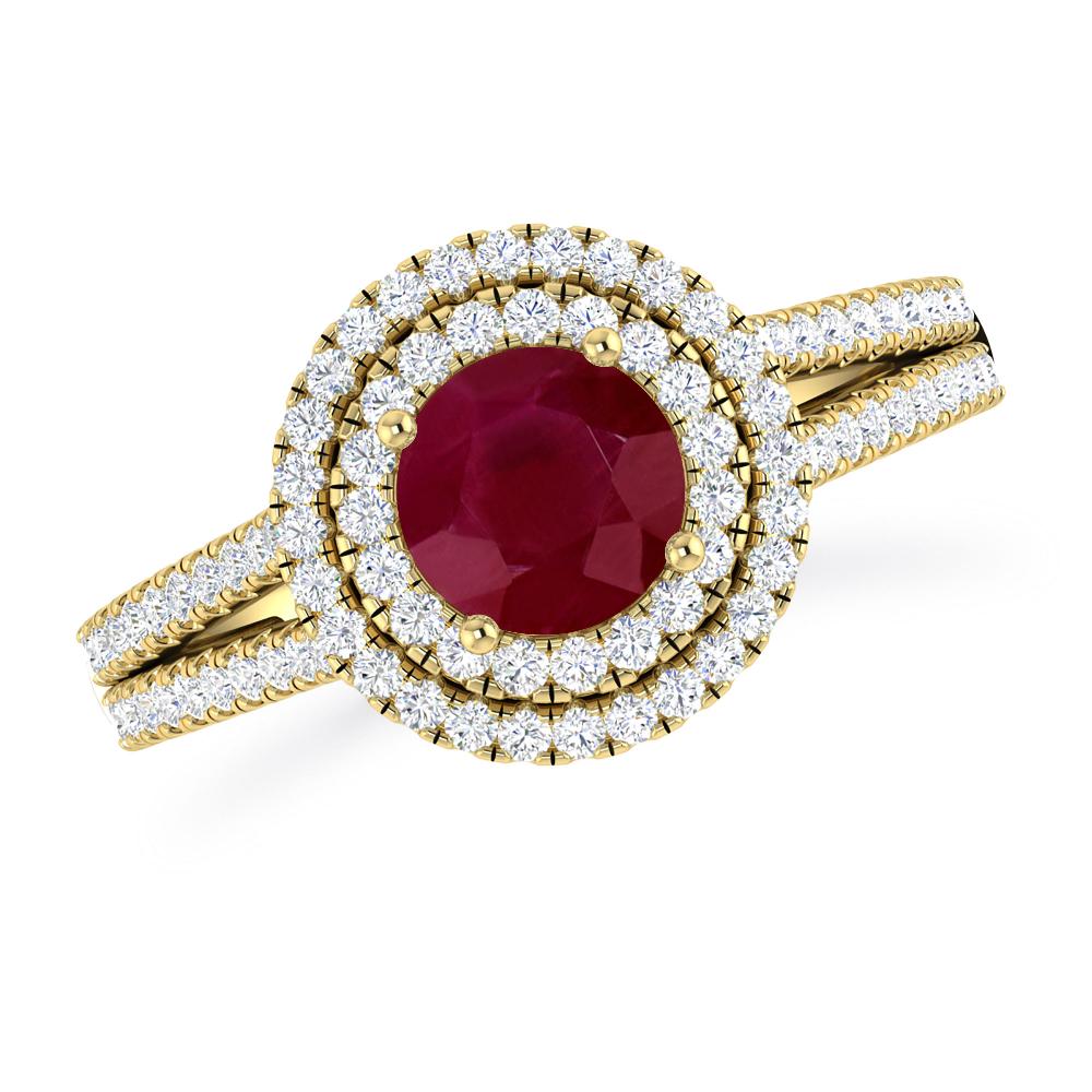 Yellow Gold - Ruby