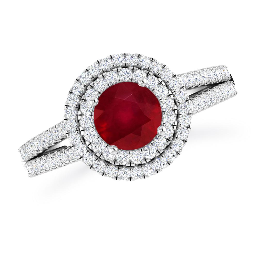 White Gold - Ruby