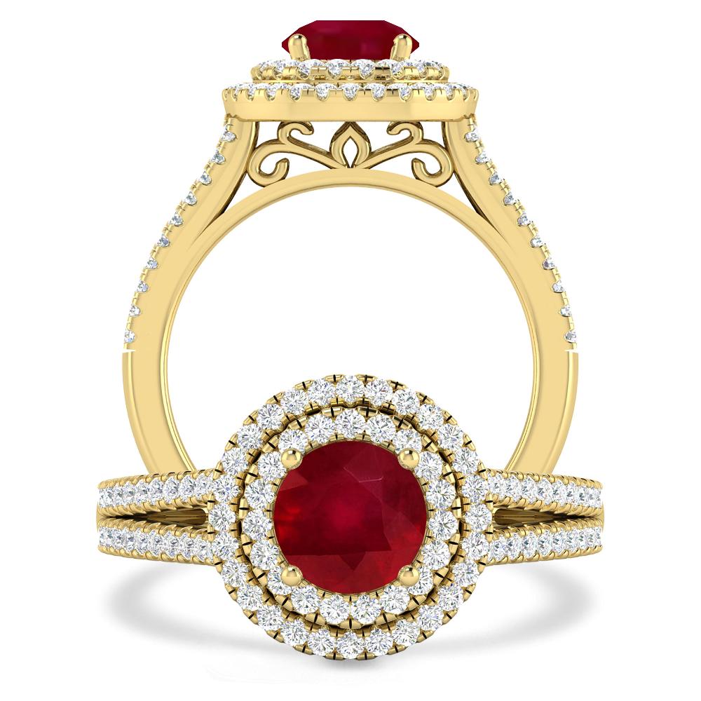 Yellow Gold - Ruby