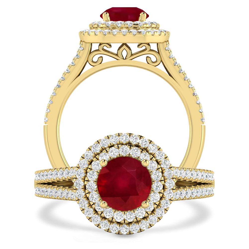 Yellow Gold - Ruby