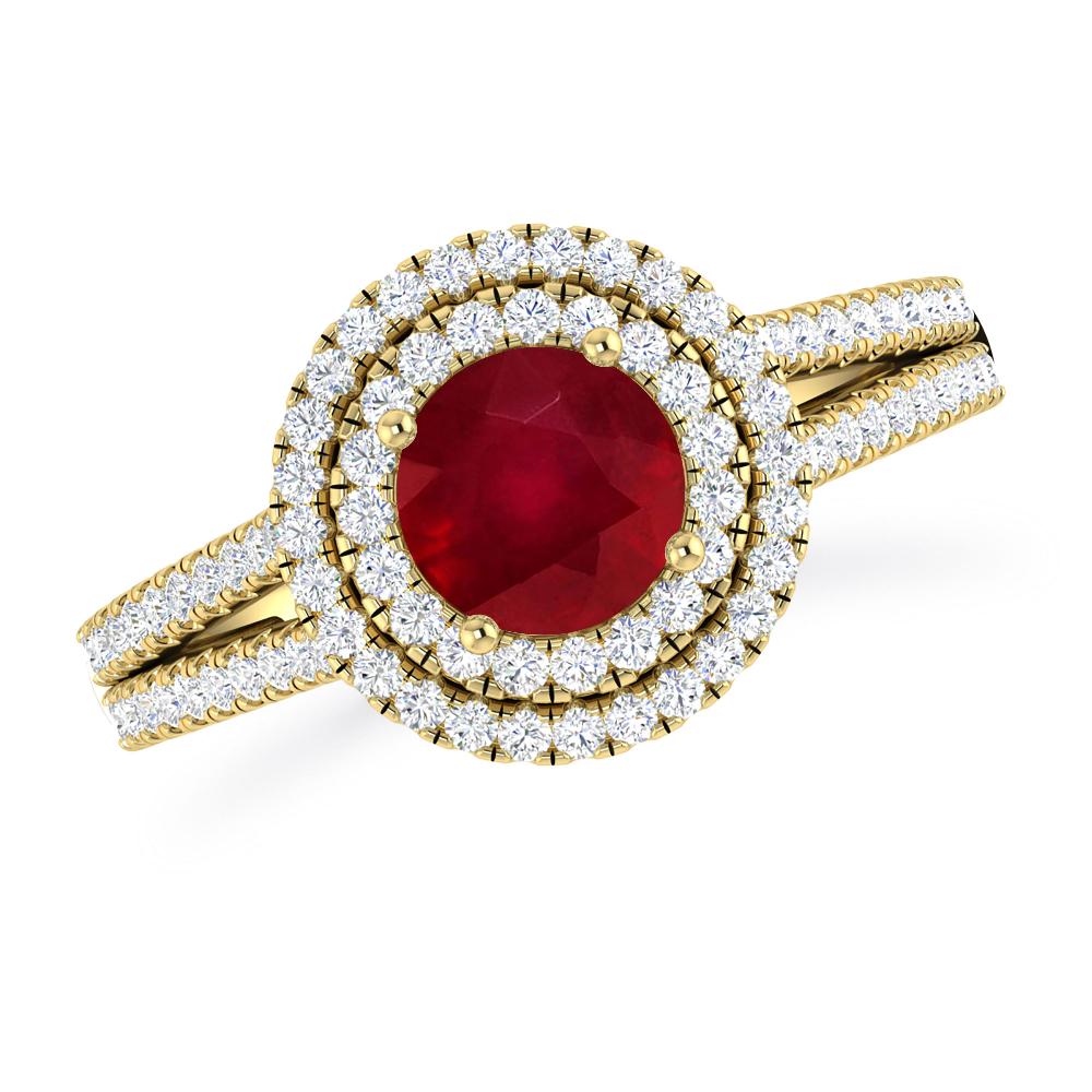 Yellow Gold - Ruby