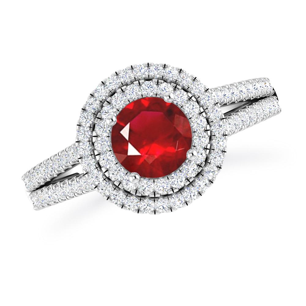 White Gold - Ruby