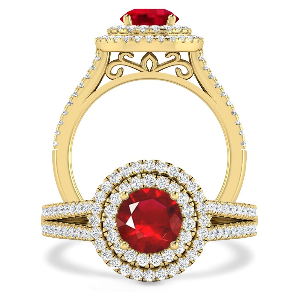 Yellow Gold - Ruby