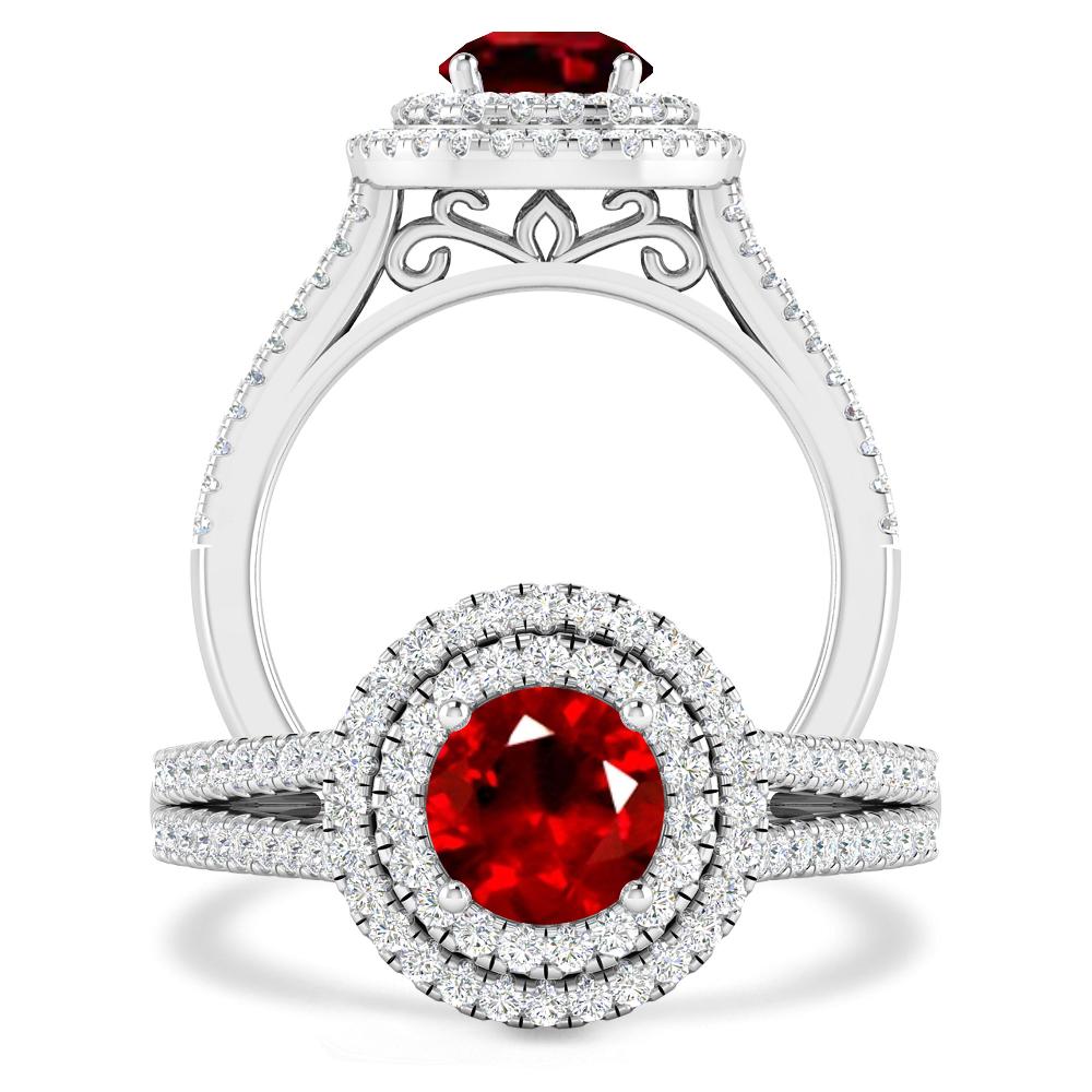 White Gold - Ruby