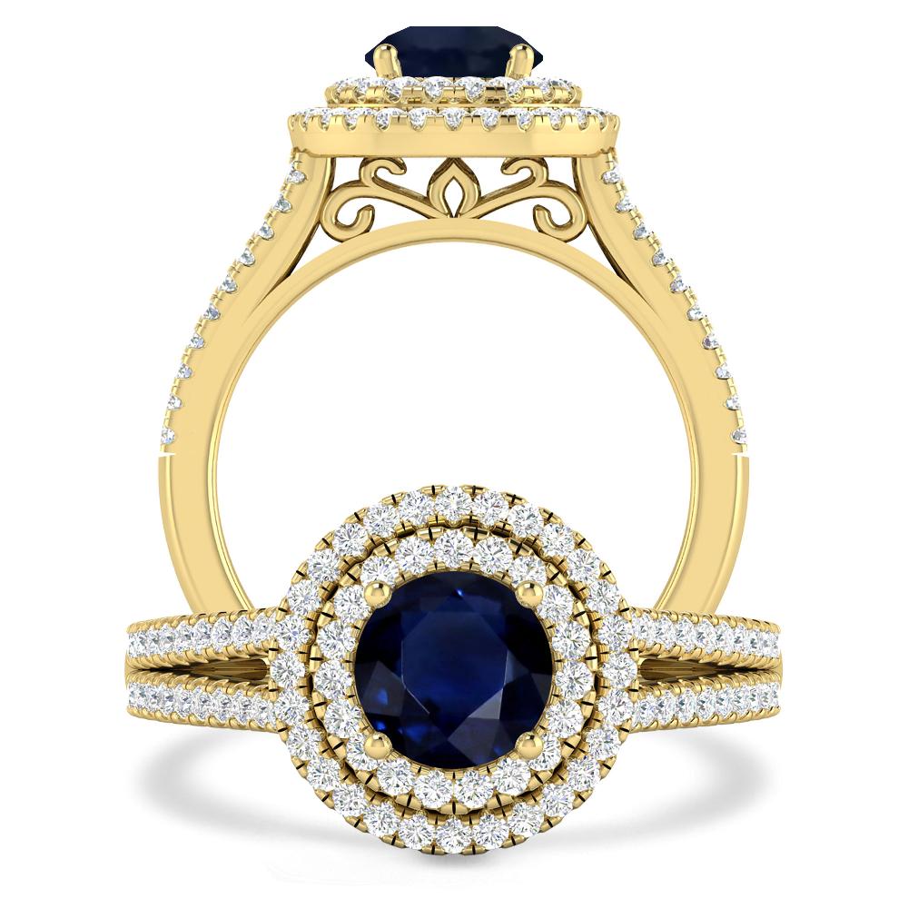 Yellow Gold - Sapphire