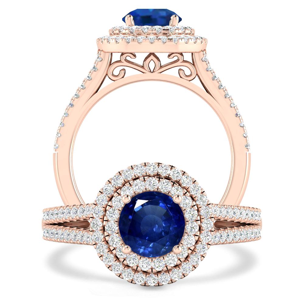 Rose Gold - Sapphire