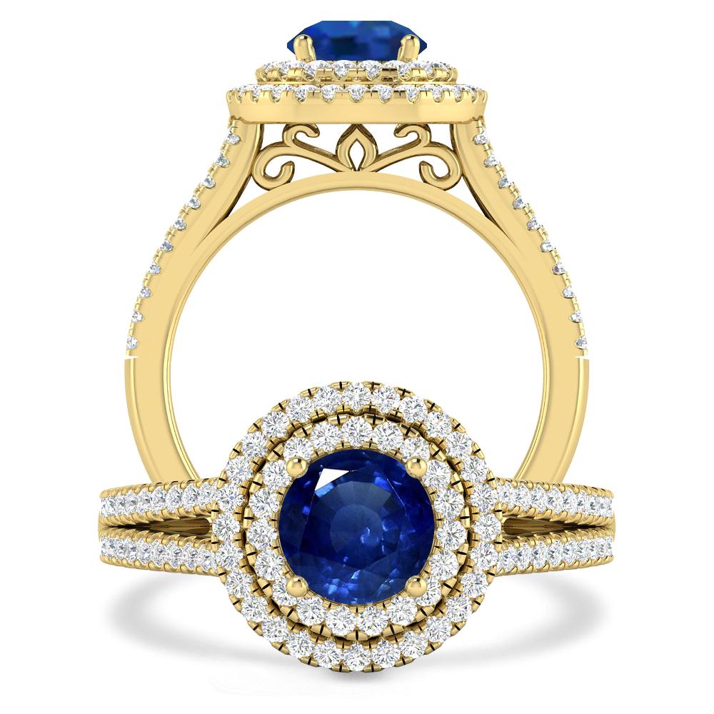 Yellow Gold - Sapphire