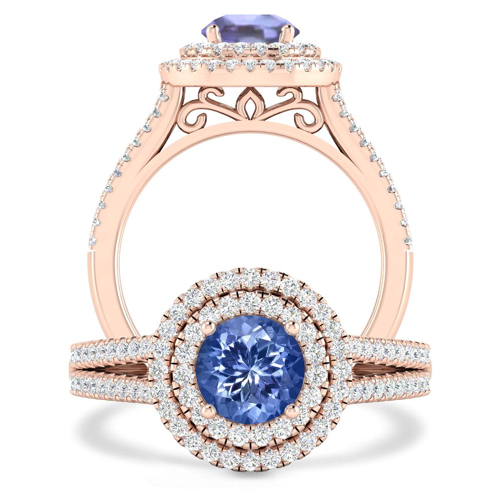 Rose Gold - Tanzanite