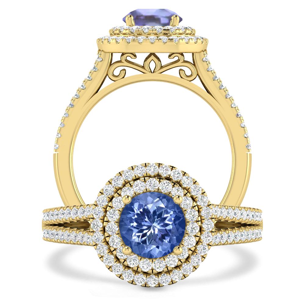 Yellow Gold - Tanzanite