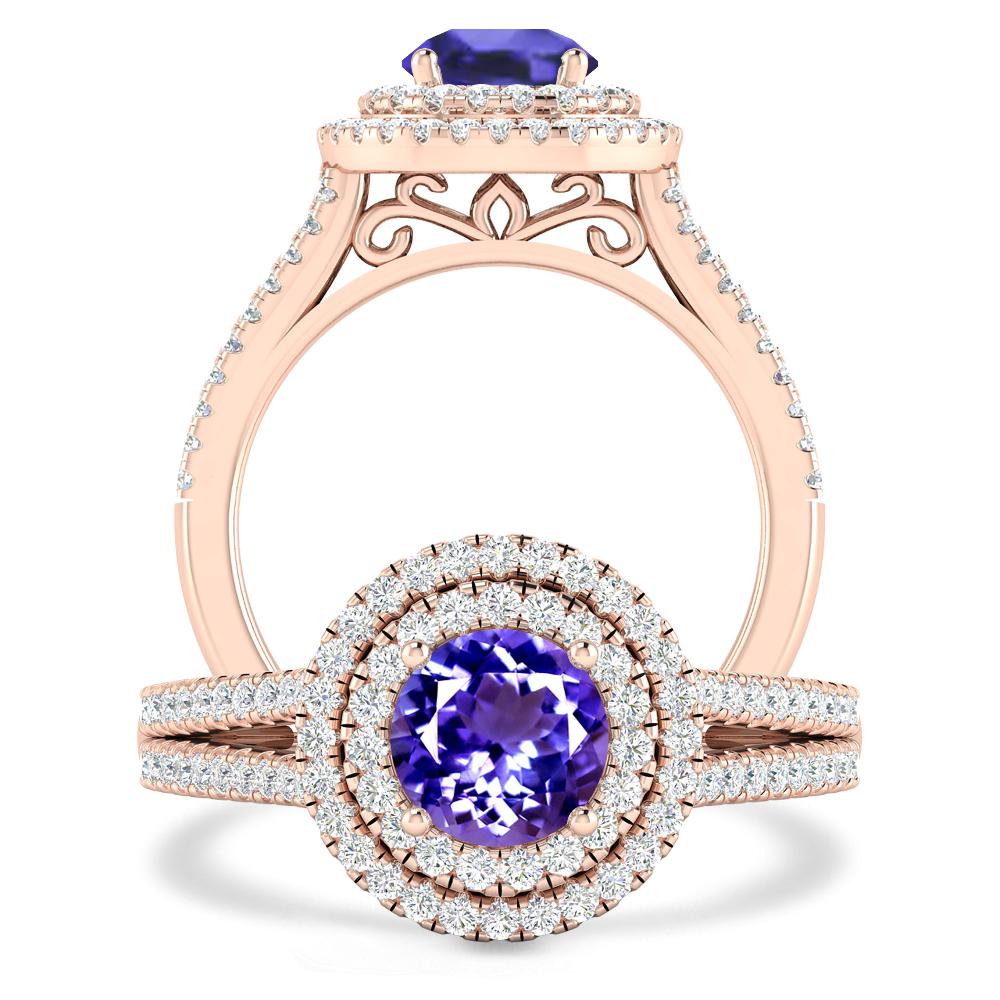 Rose Gold - Tanzanite