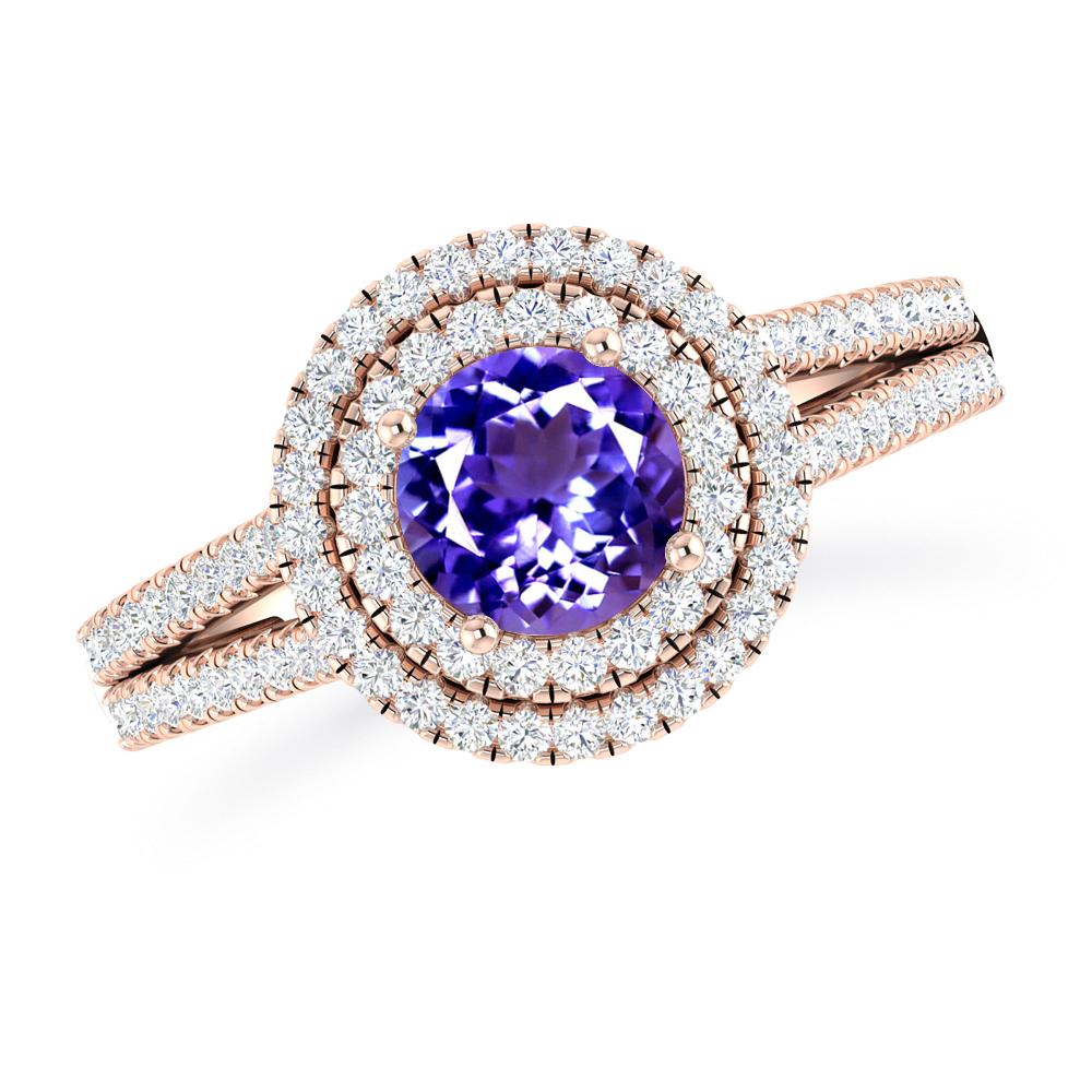 Rose Gold - Tanzanite