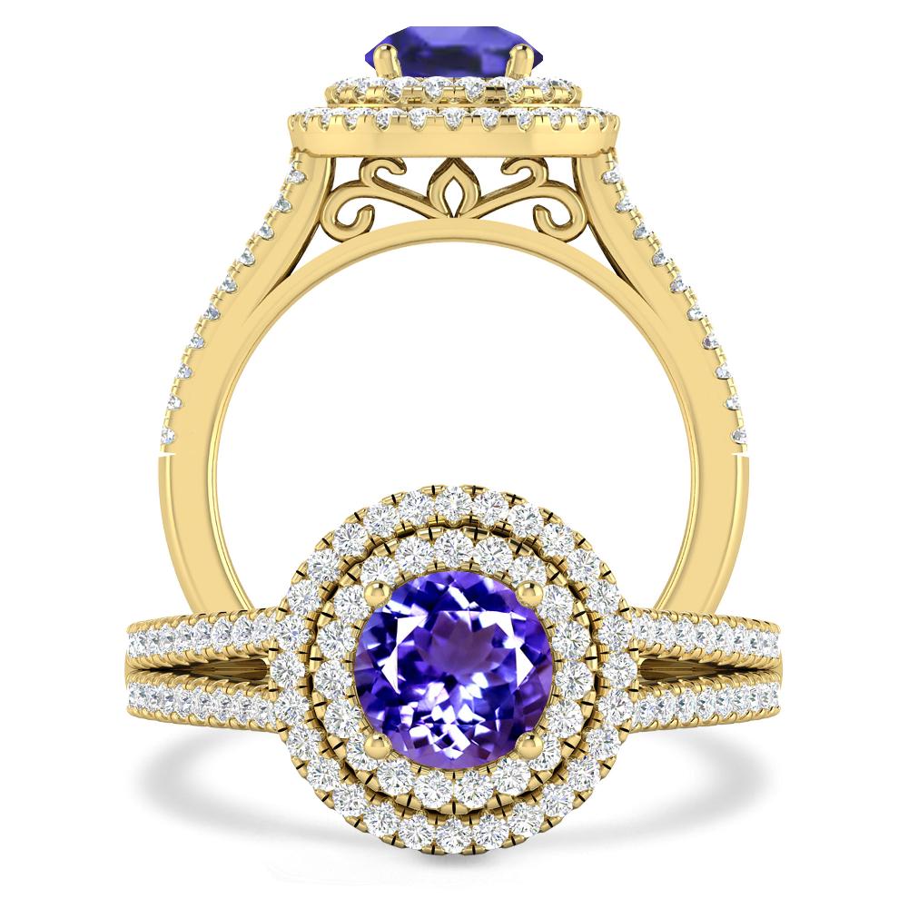 Yellow Gold - Tanzanite