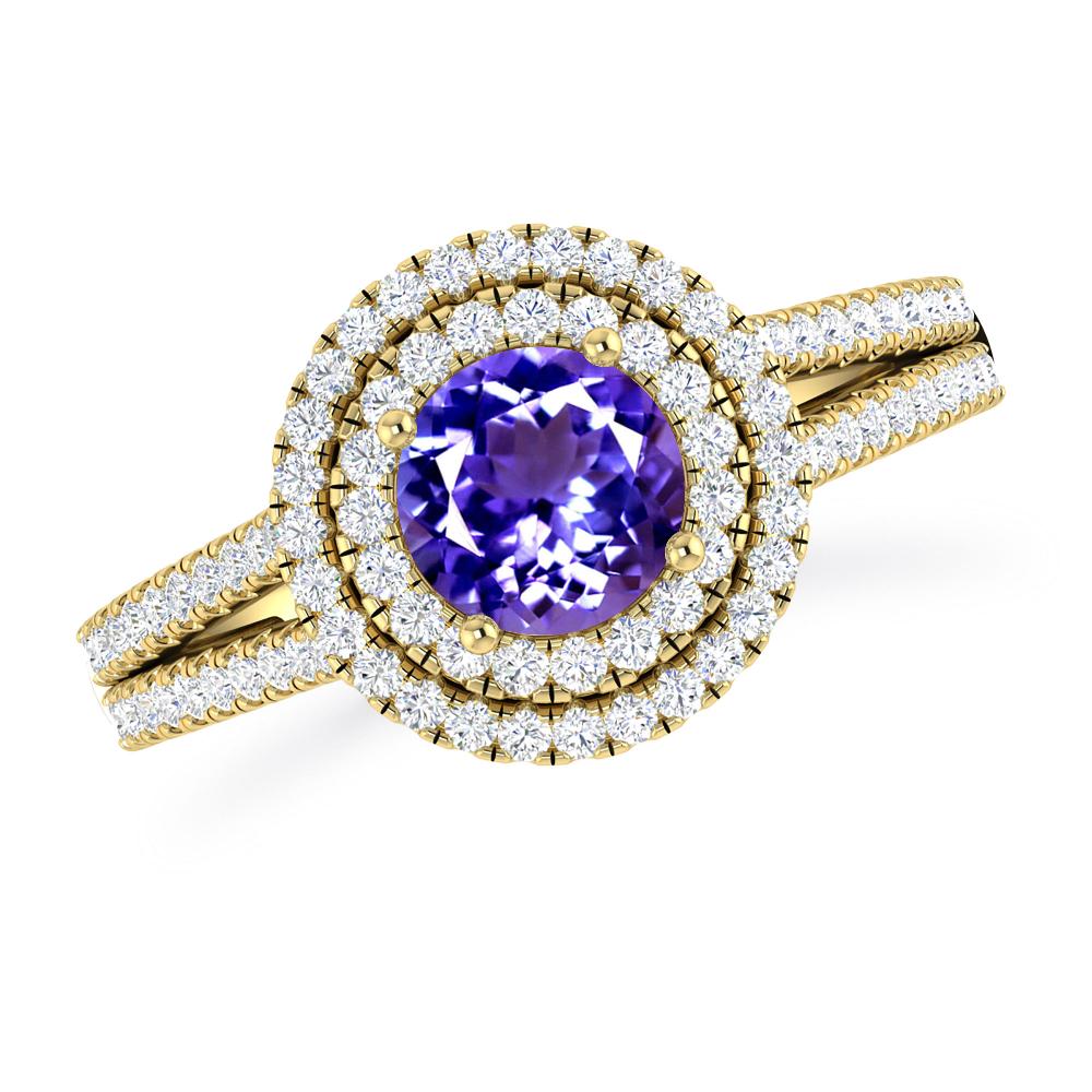 Yellow Gold - Tanzanite