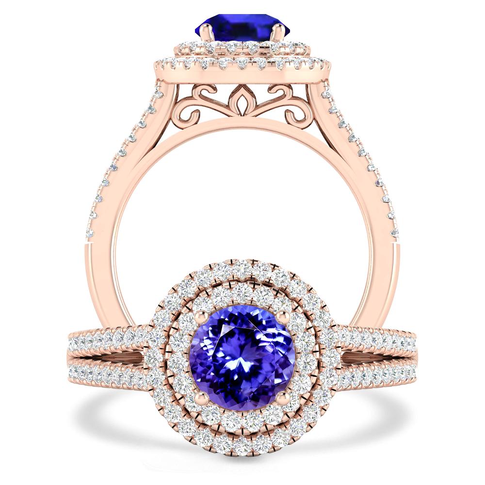 Rose Gold - Tanzanite