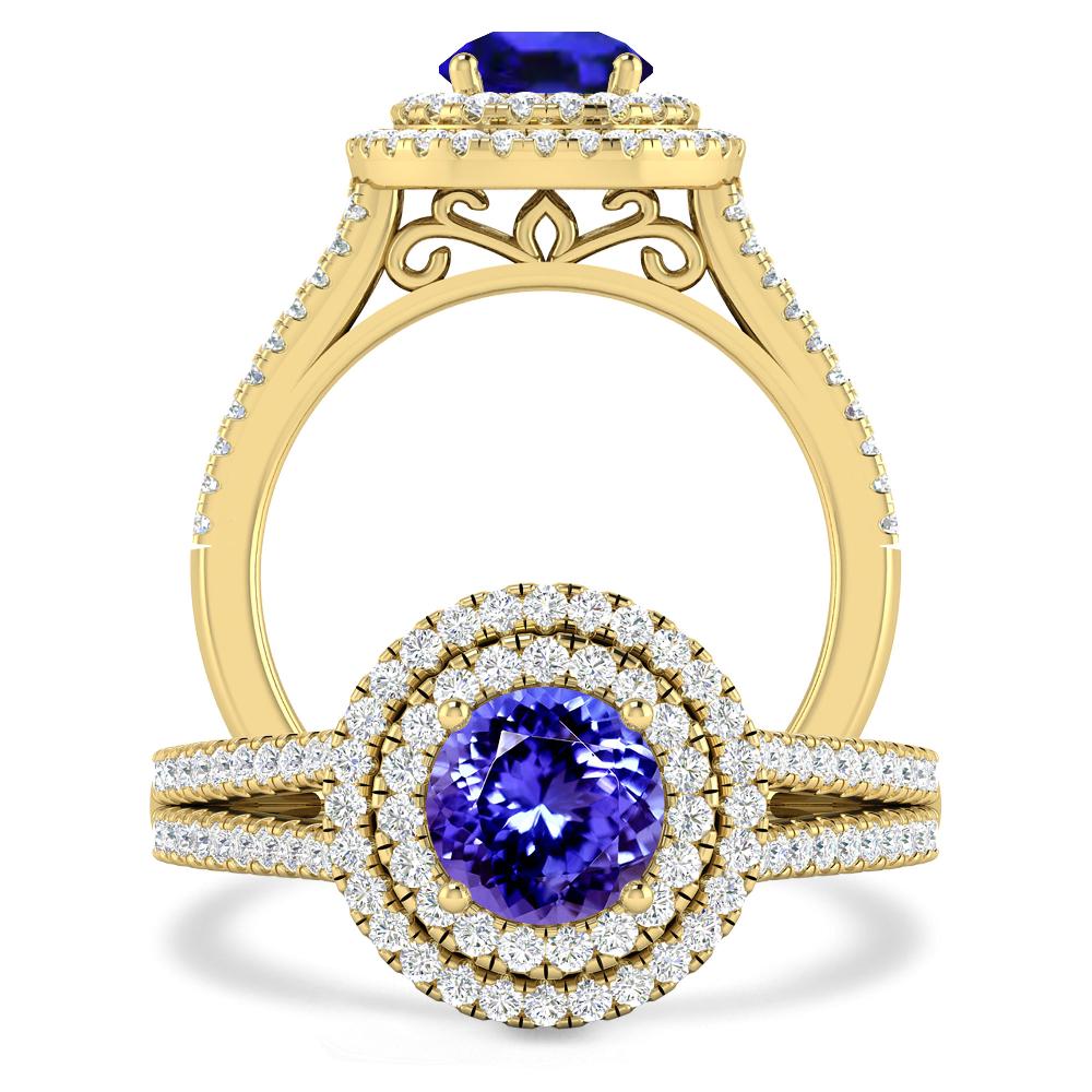 Yellow Gold - Tanzanite