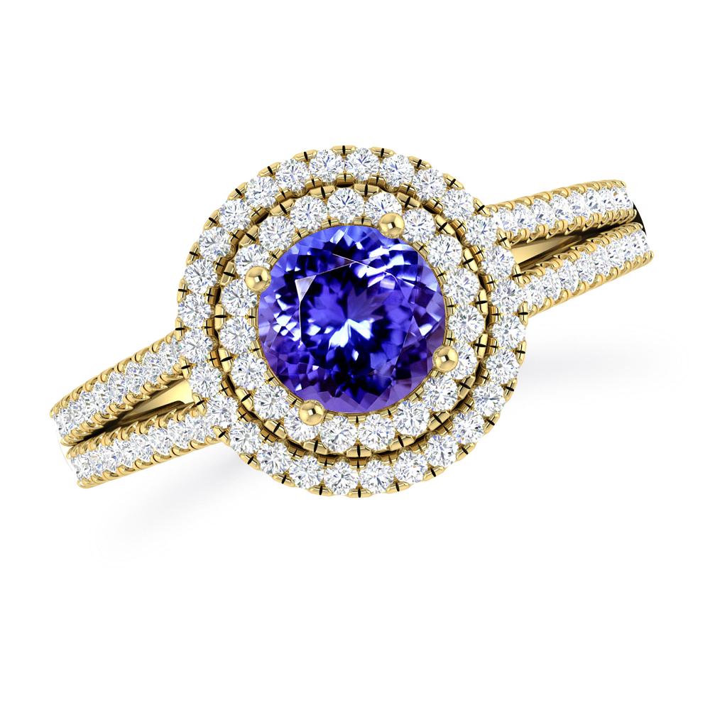 Yellow Gold - Tanzanite