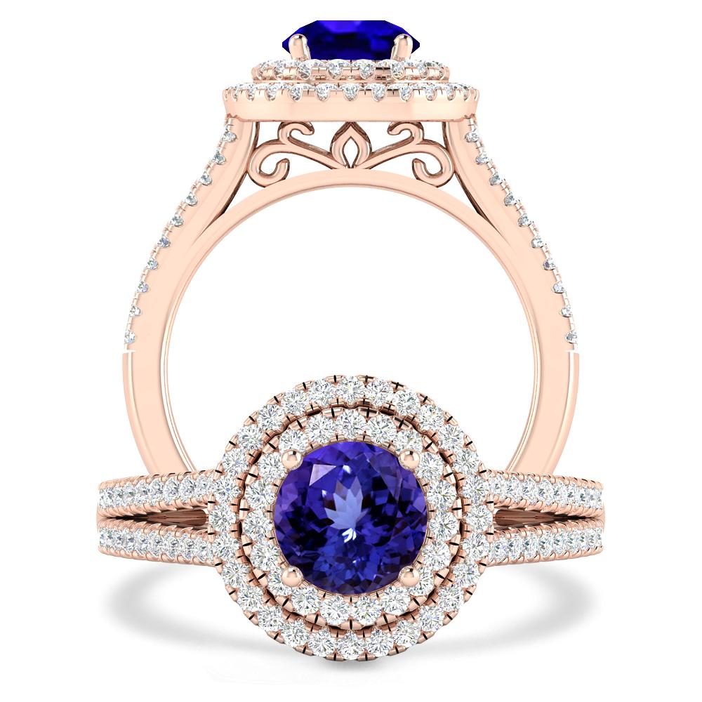 Rose Gold - Tanzanite