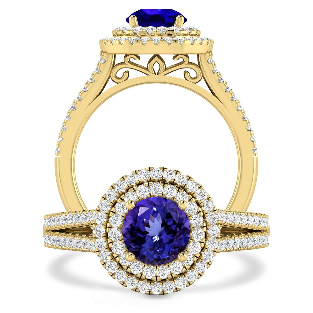 Yellow Gold - Tanzanite