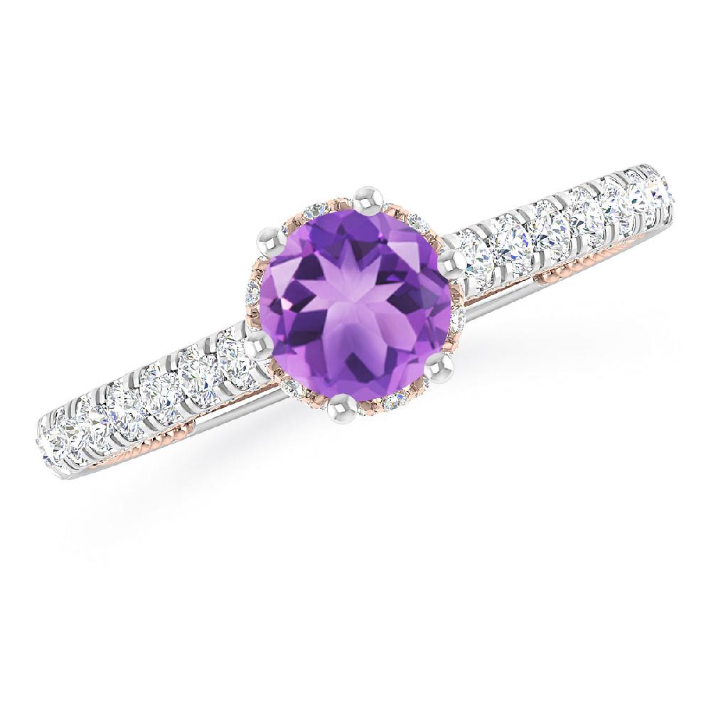 White Gold - Amethyst