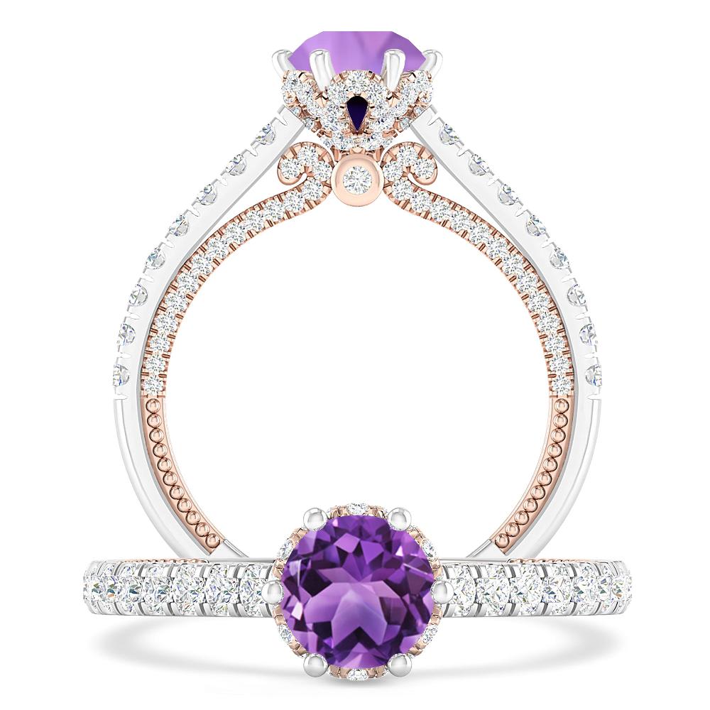 White Gold - Amethyst