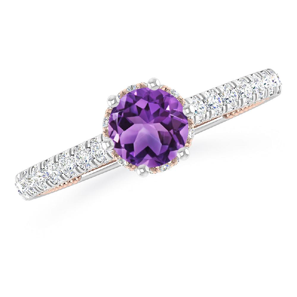 White Gold - Amethyst