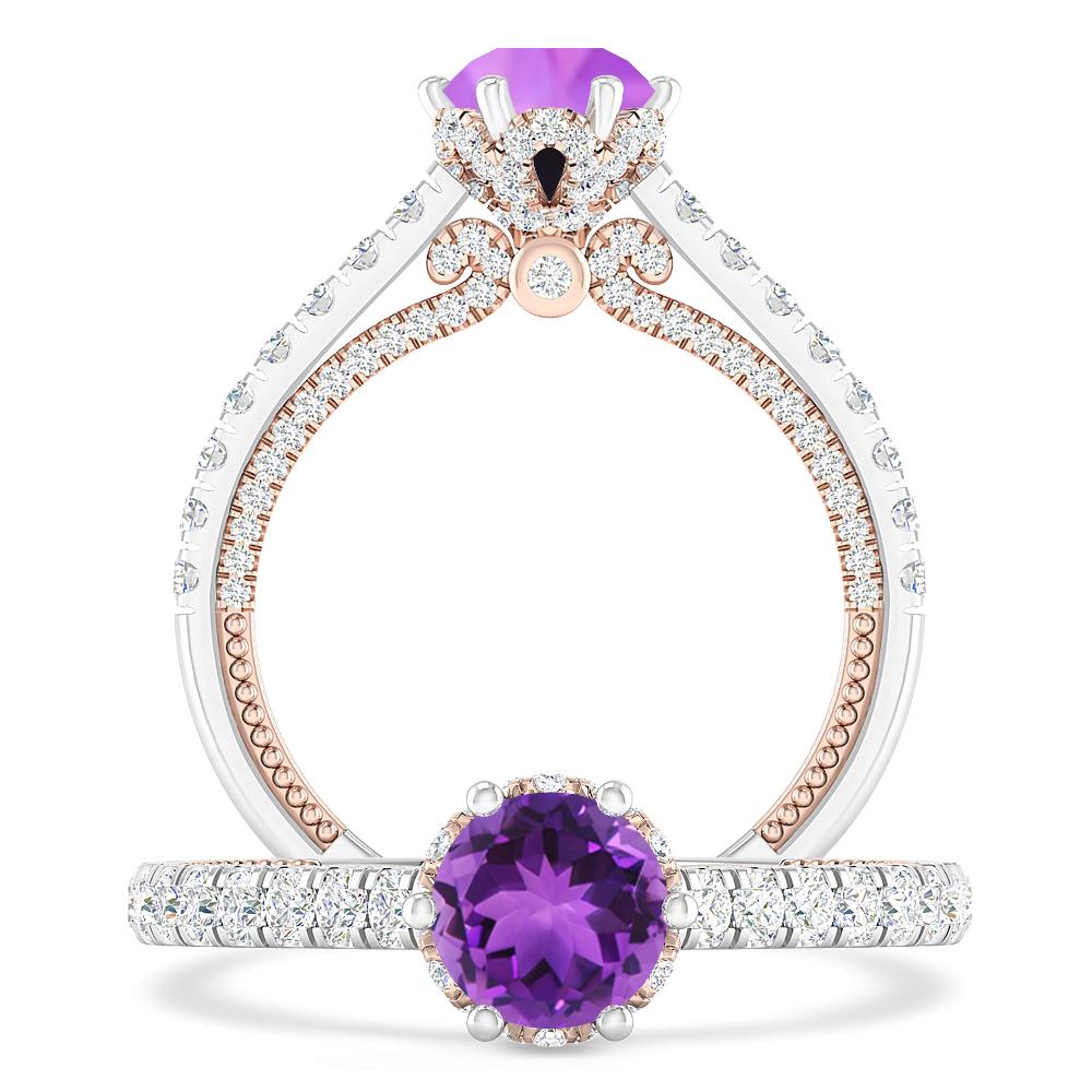 White Gold - Amethyst