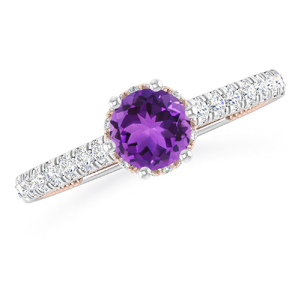 White Gold - Amethyst