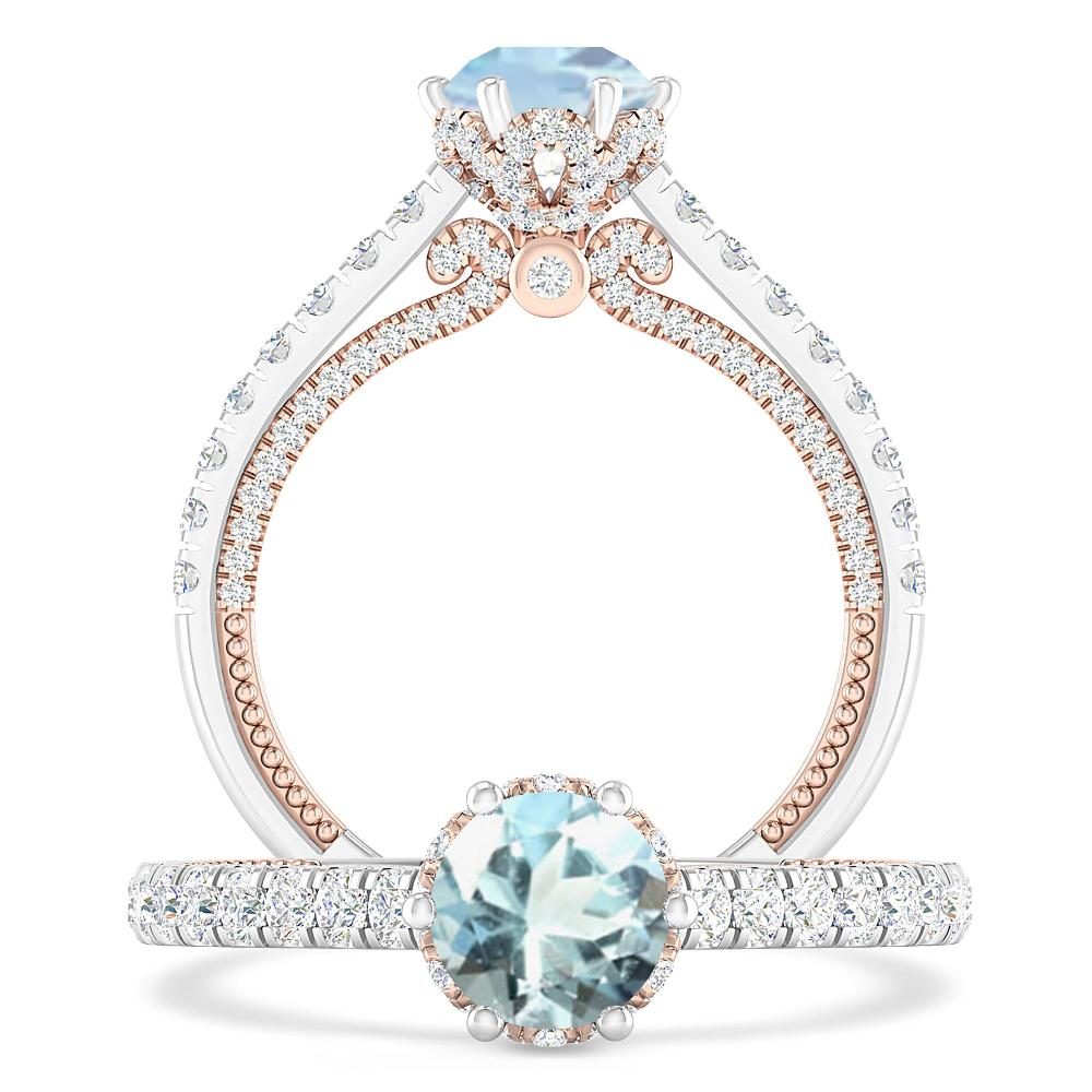 White Gold - Aquamarine