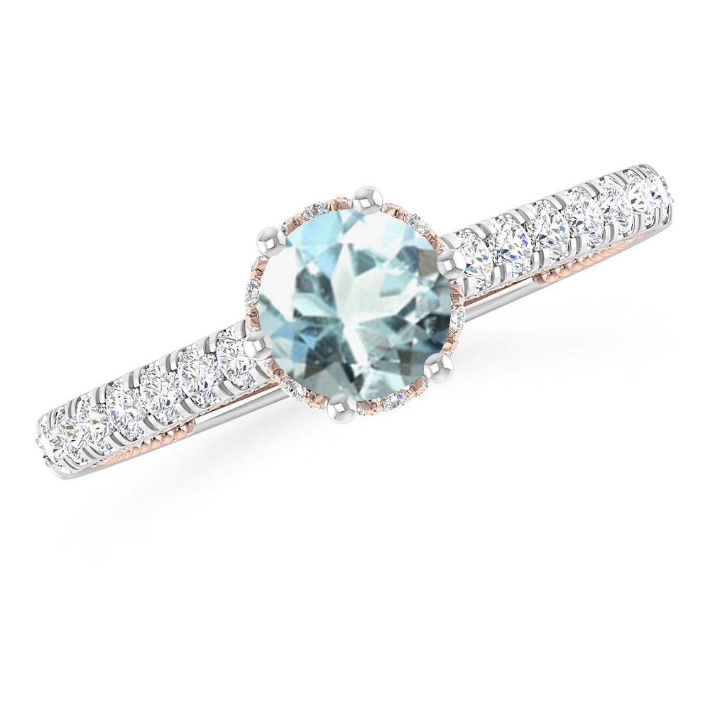 White Gold - Aquamarine