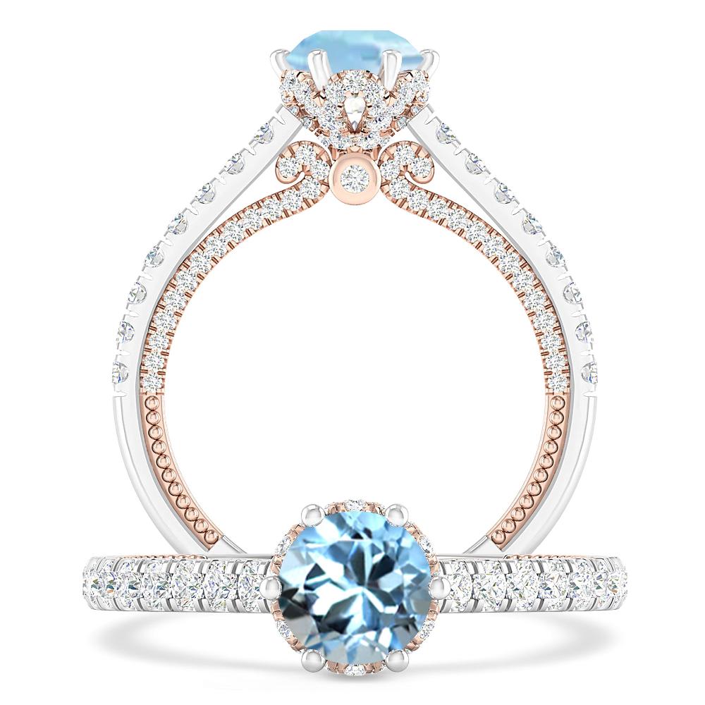 White Gold - Aquamarine