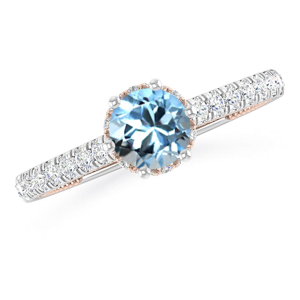 White Gold - Aquamarine