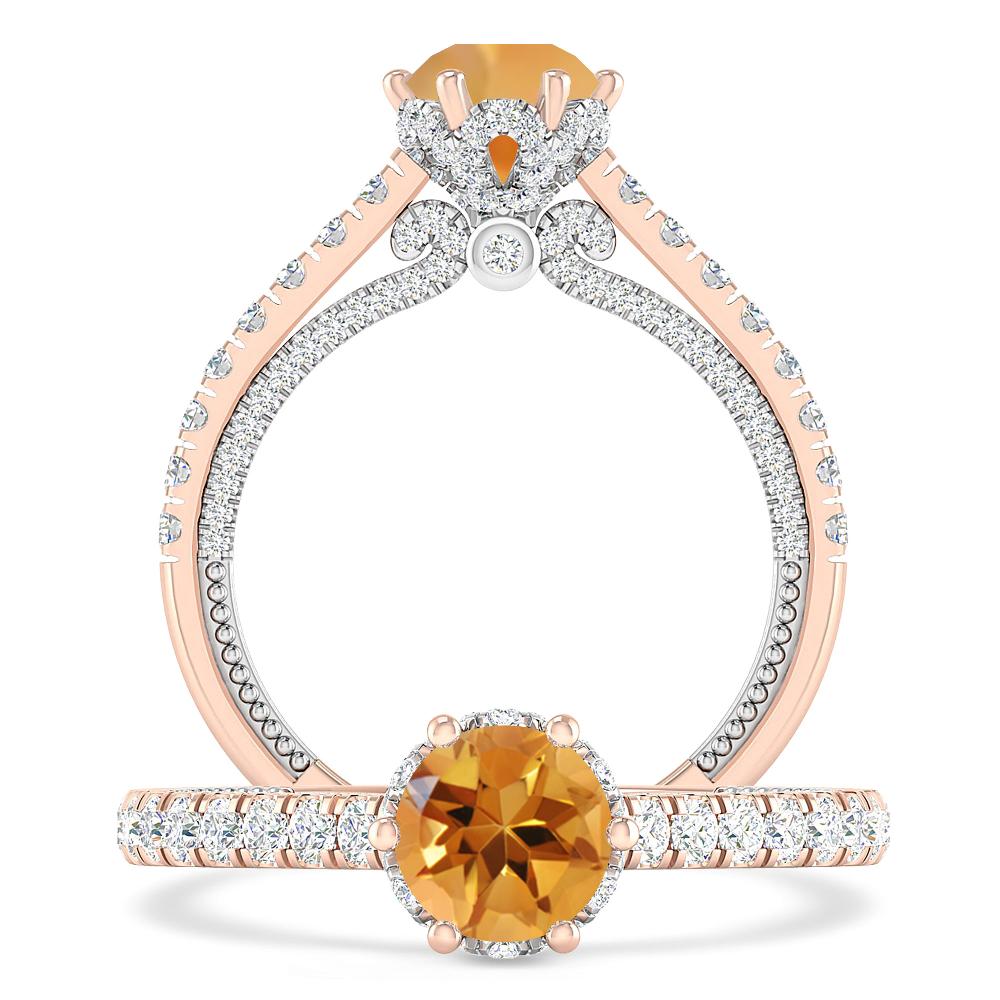 Rose Gold - Citrine