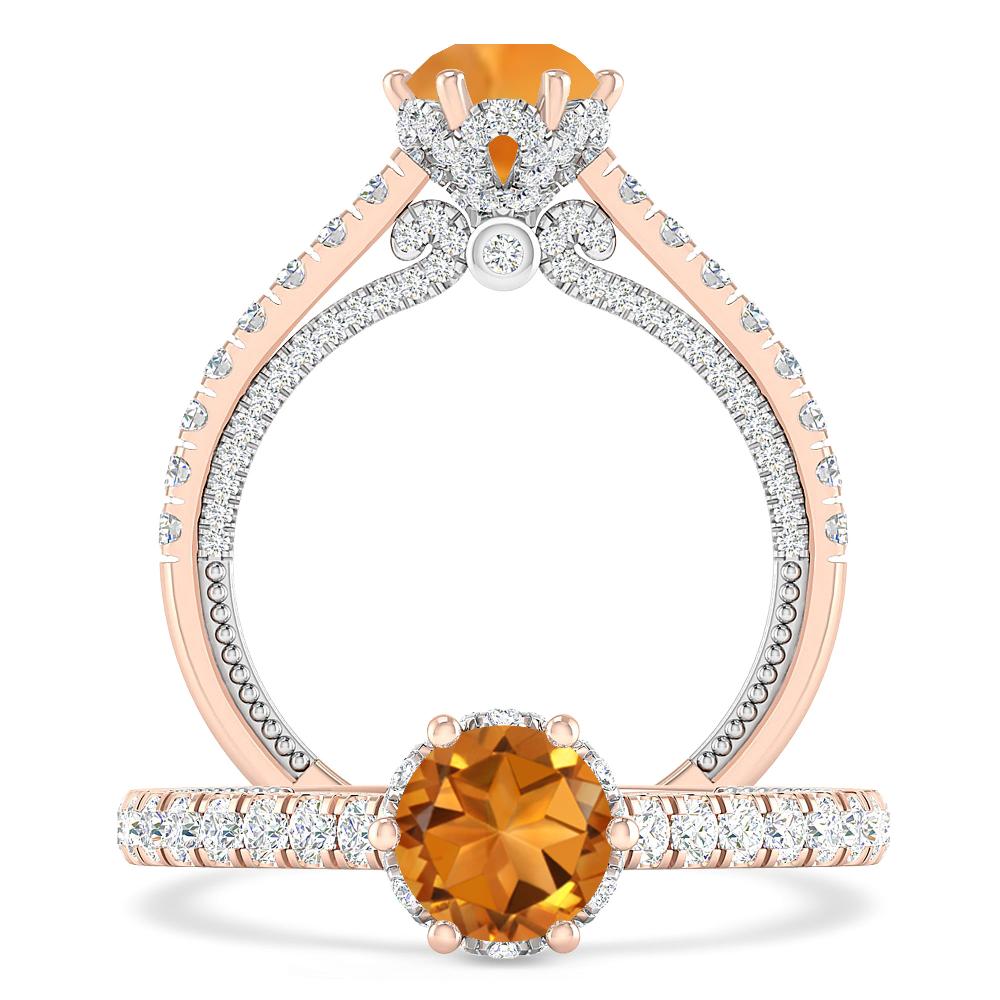 Rose Gold - Citrine