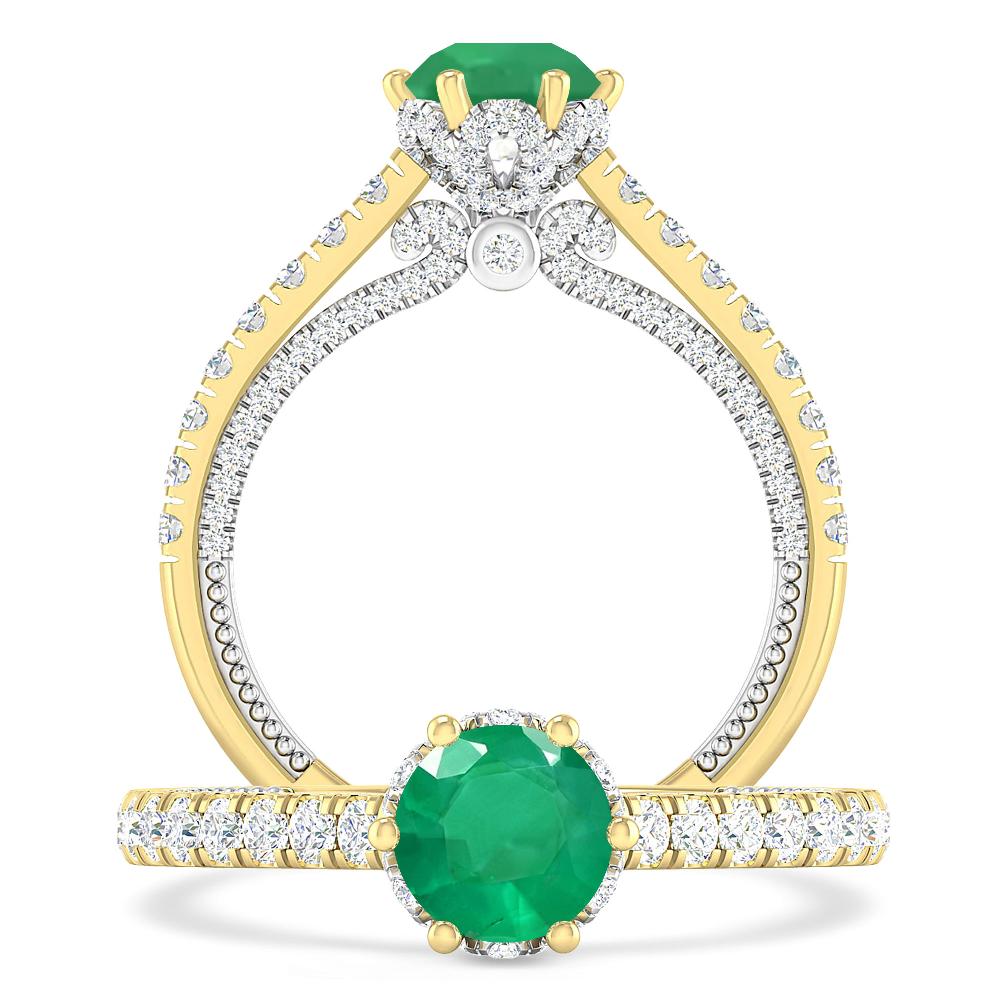 Yellow Gold - Emerald