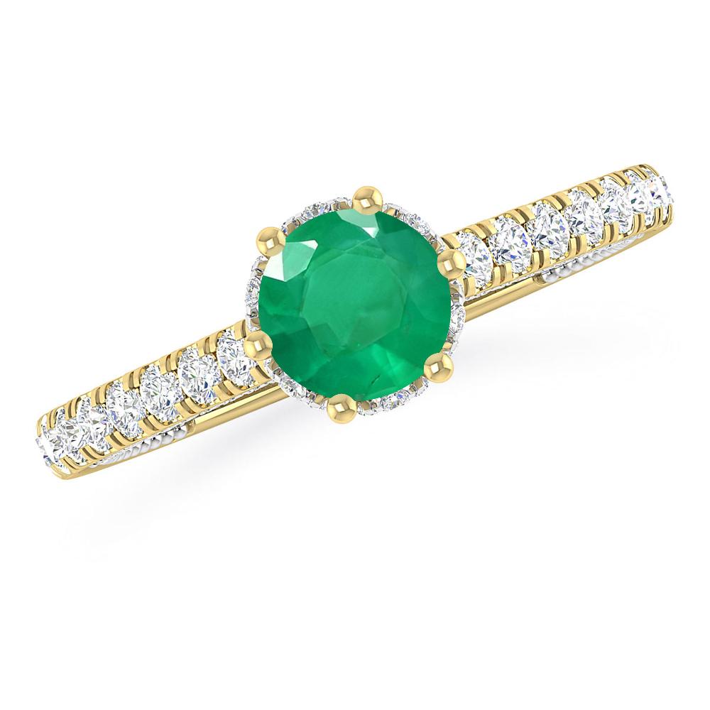 Yellow Gold - Emerald