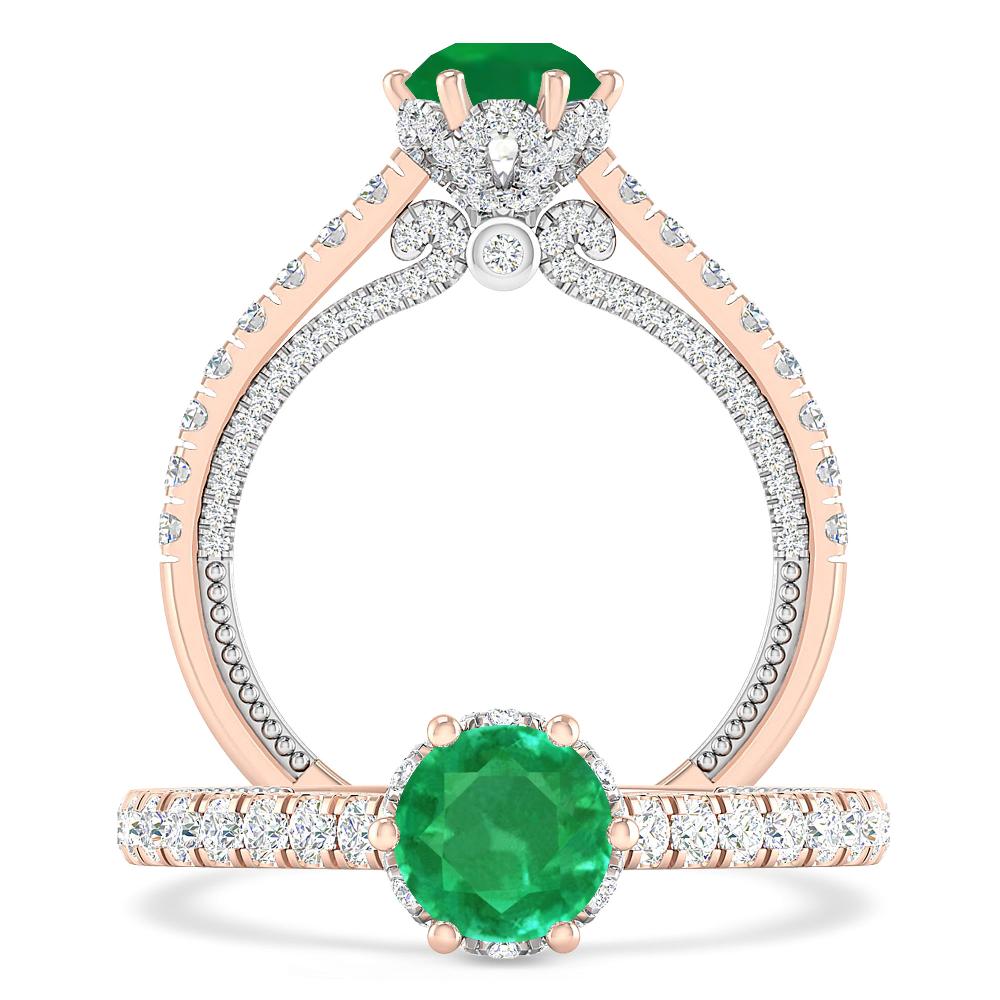 Rose Gold - Emerald