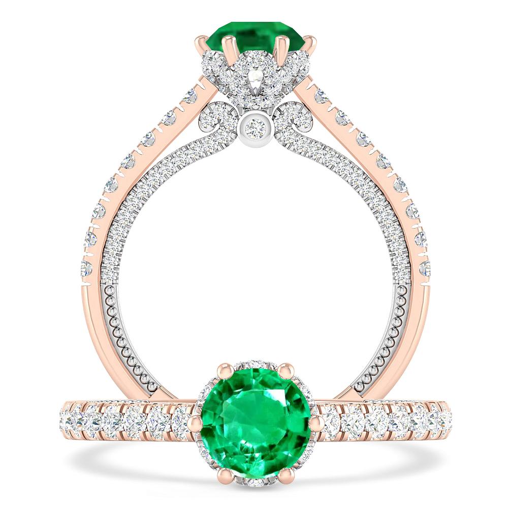 Rose Gold - Emerald
