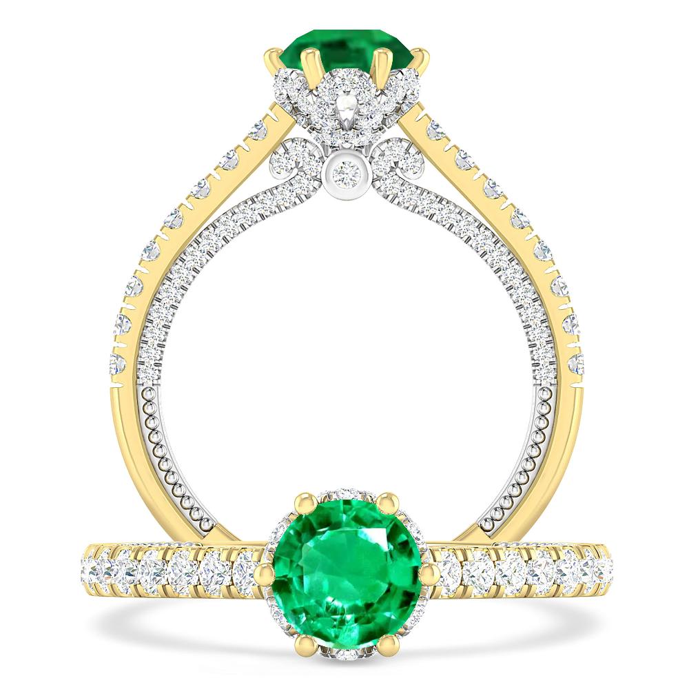 Yellow Gold - Emerald