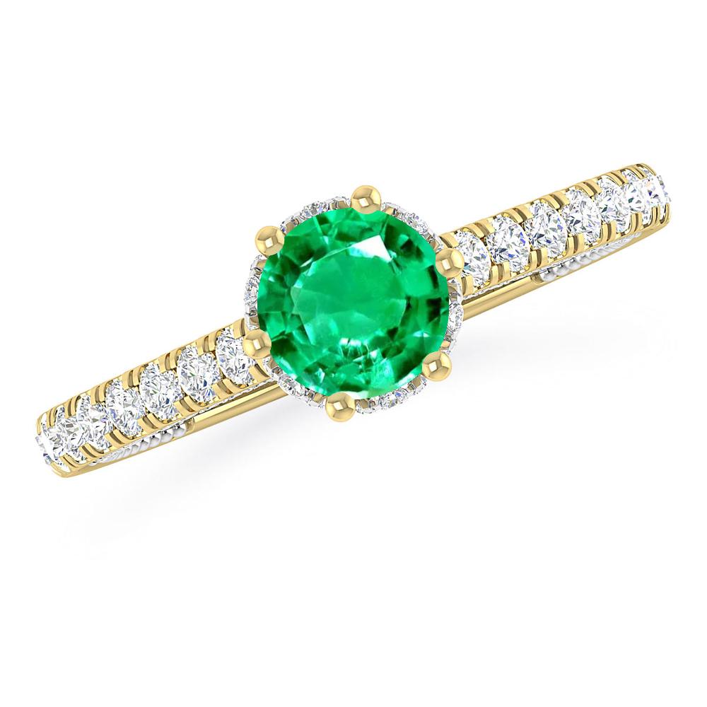 Yellow Gold - Emerald