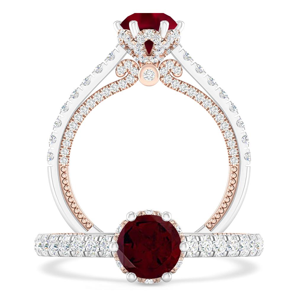 White Gold - Garnet