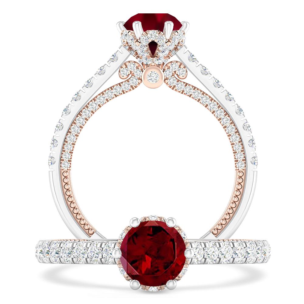 White Gold - Garnet