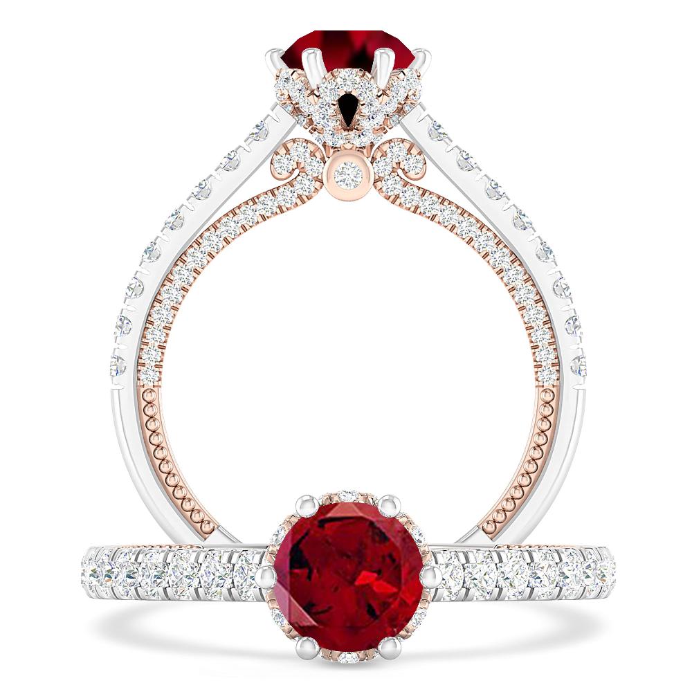 White Gold - Garnet