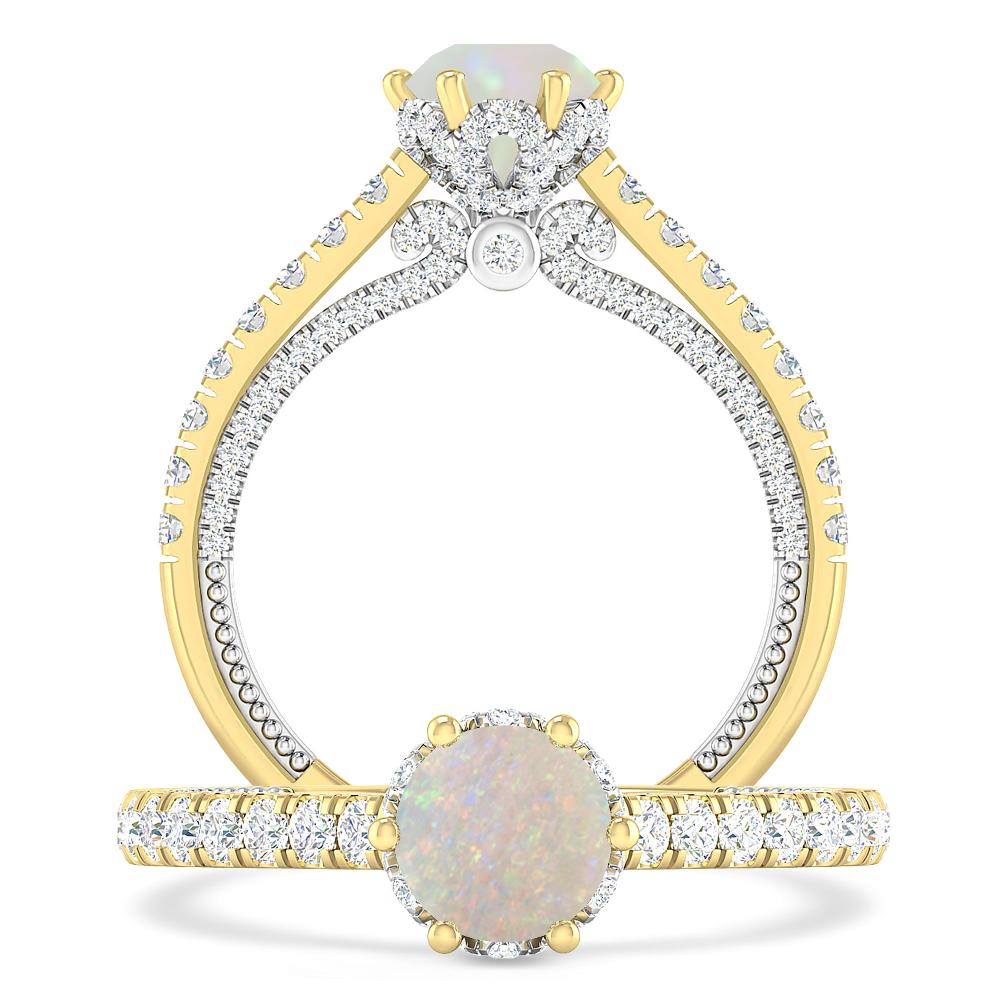 Yellow Gold - Opal