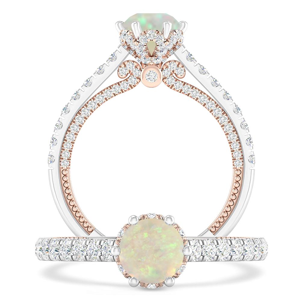 White Gold - Opal