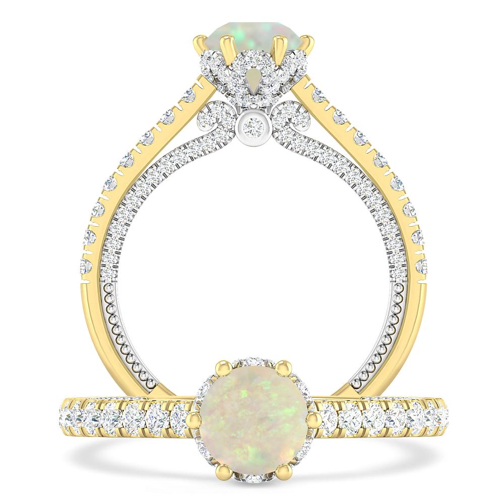 Yellow Gold - Opal